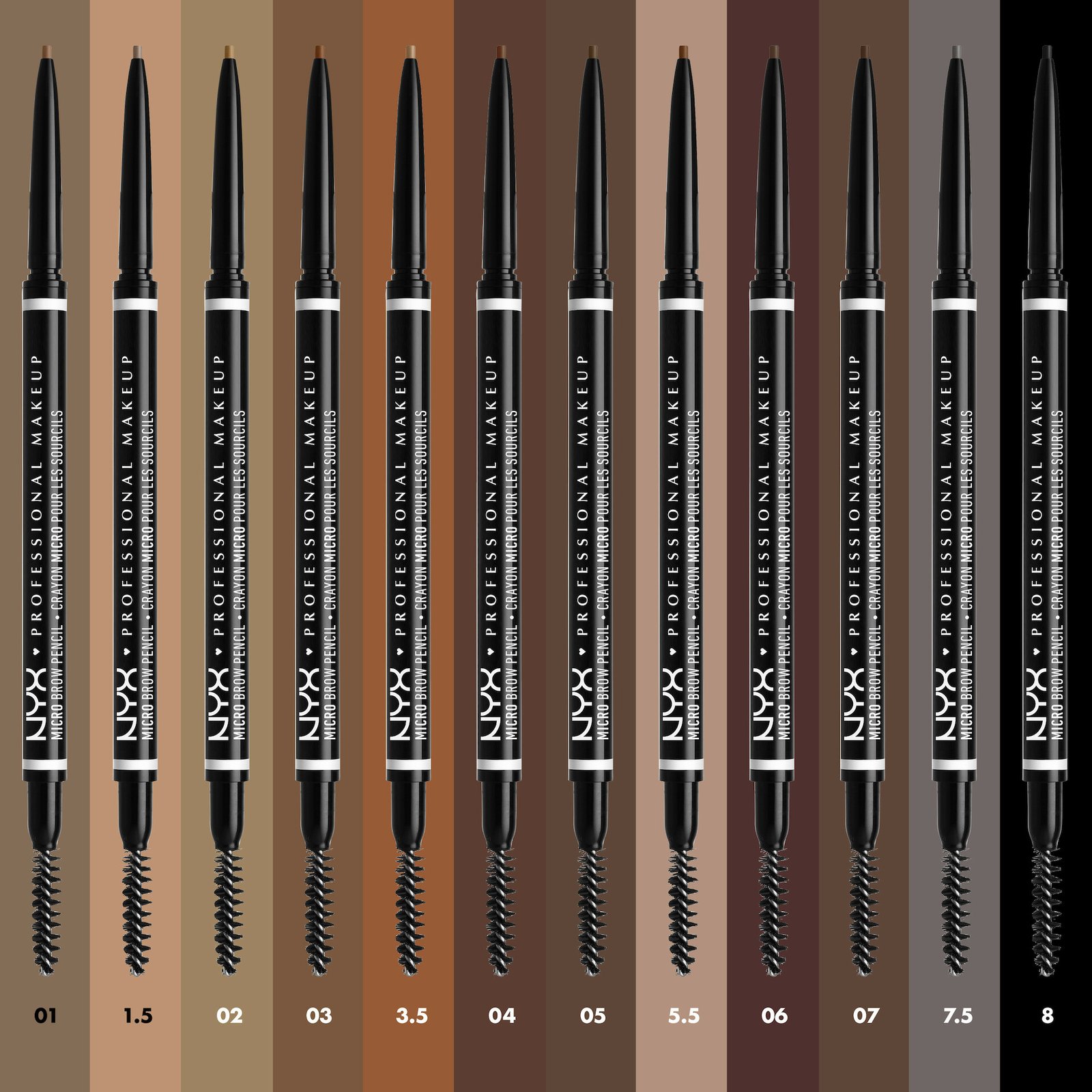 NYX Professional Makeup Micro Brow Pencil 8 Black 1 st