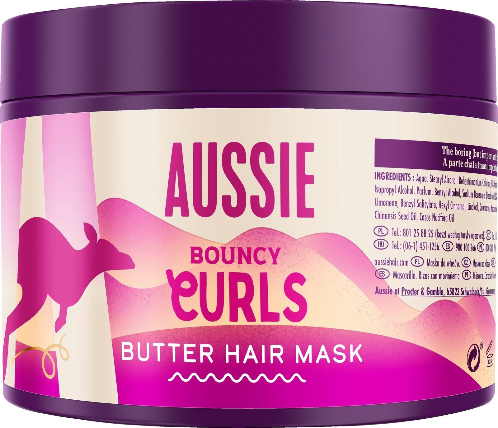 Aussie Bouncy Curls Rich Butter Hårinpackning 450 ml