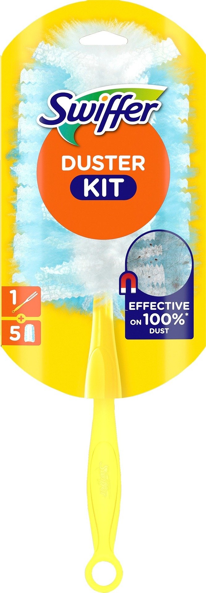 Swiffer Duster Dammvippa Startkit, 1 Dammvippa + 5 Refiller