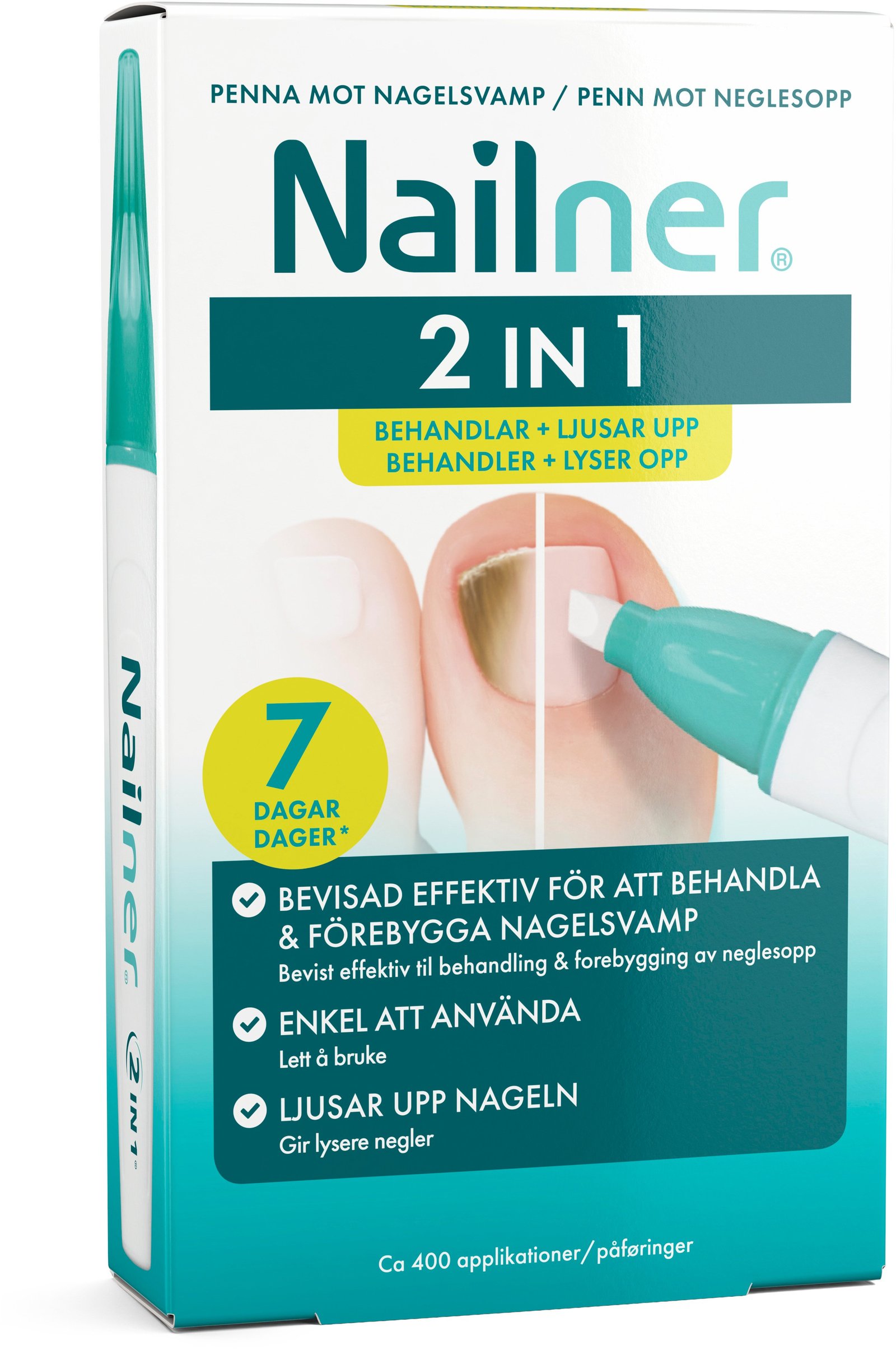 Nailner 2 in 1 Nagelsvampsbehandling Penna 1 st