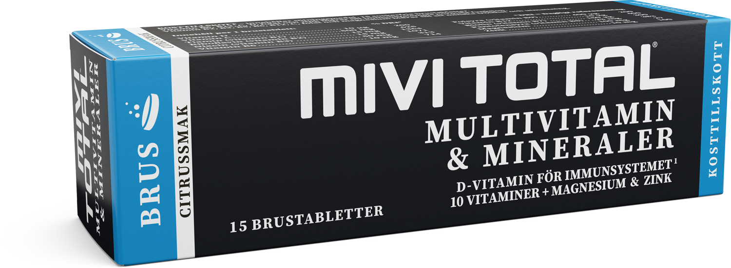 Mivitotal Multivitamin & Mineral 15 brustabletter