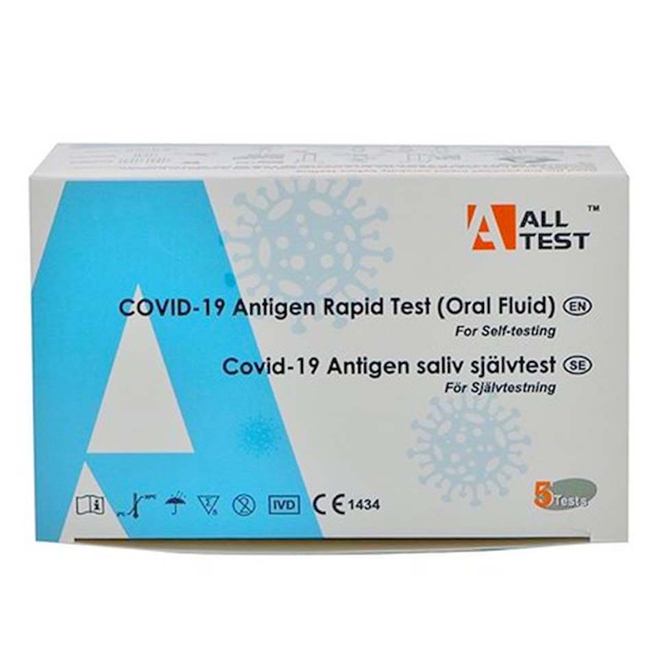 AllTest Covid-19 Antigen Saliv Självtest 5 x 1 st