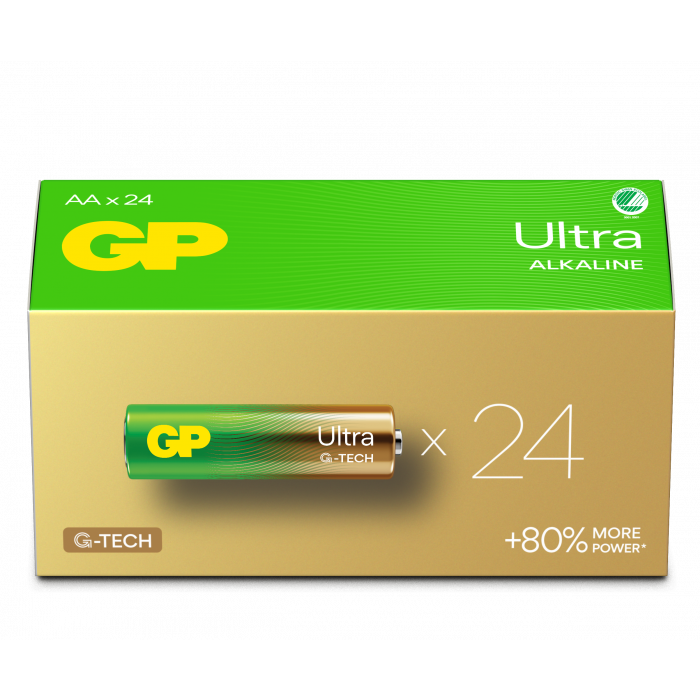 GP Batteries Ultra Alkaline AA LR6 Svanenmärkt 24 st