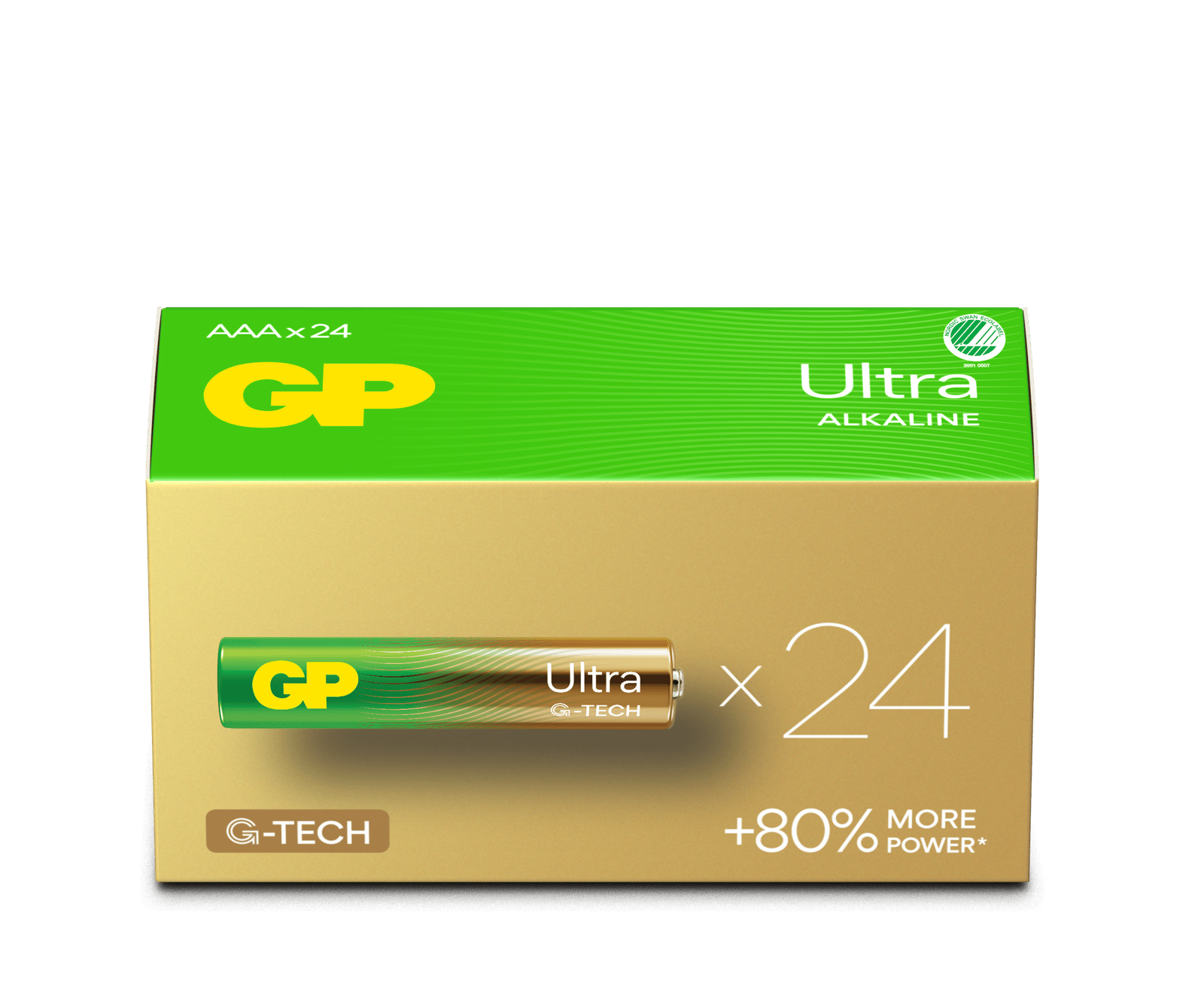GP Batteries Ultra Alkaline AAA LR03 Svanenmärkt 24 st