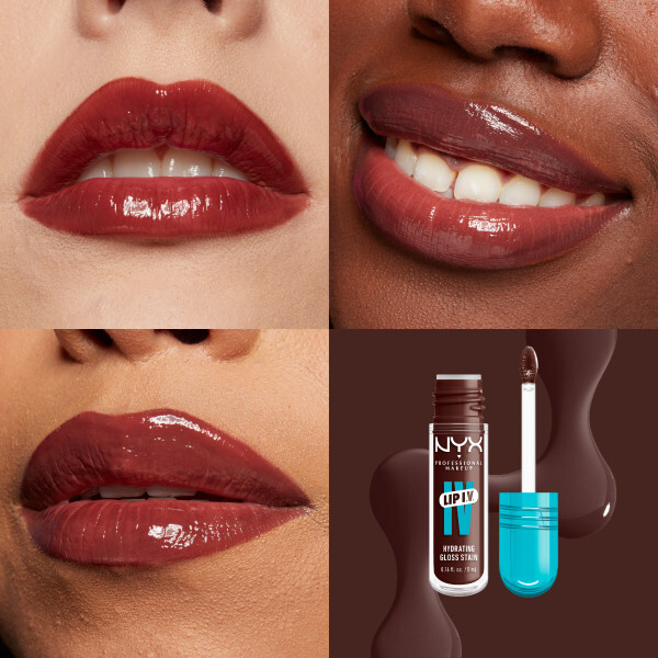 NYX Professional Makeup Lip I.V. Hydrating Gloss Stain 05 Mocha Me Wet 5 ml