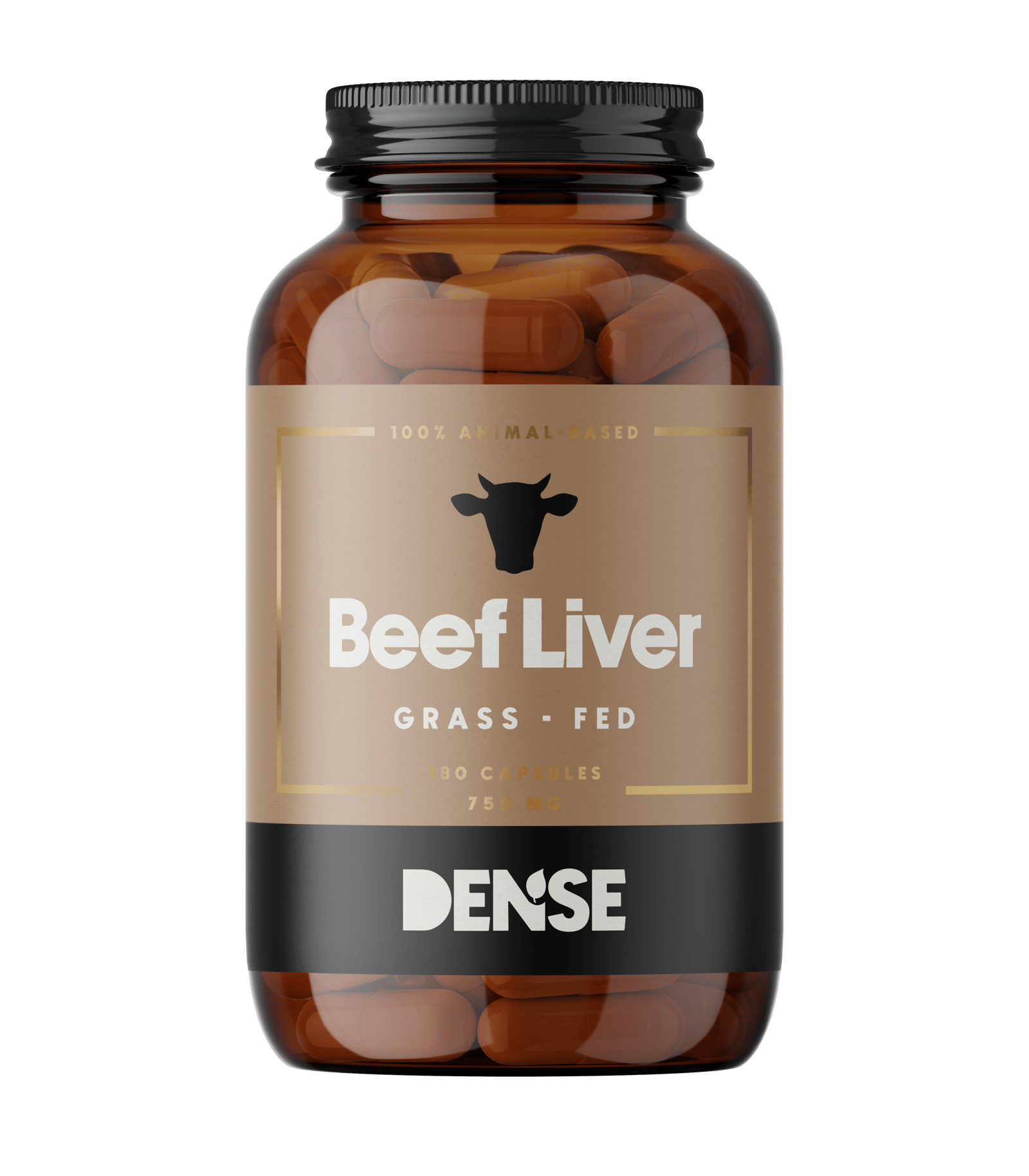 DENSE Beef Liver 750 mg 180 kapslar