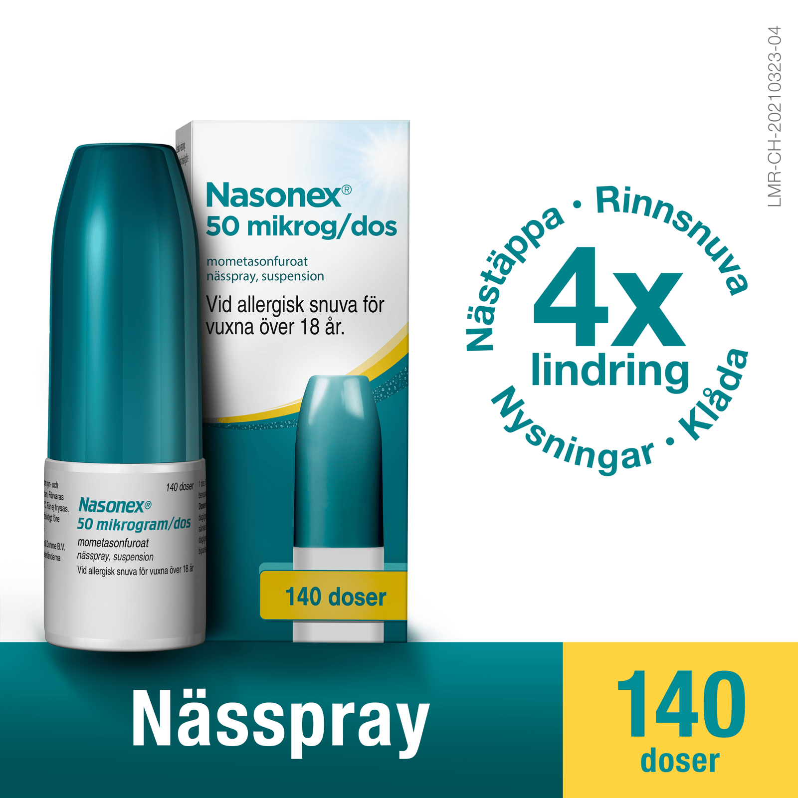 Nasonex Nässpray Suspension 50 µg/dos 140 doser