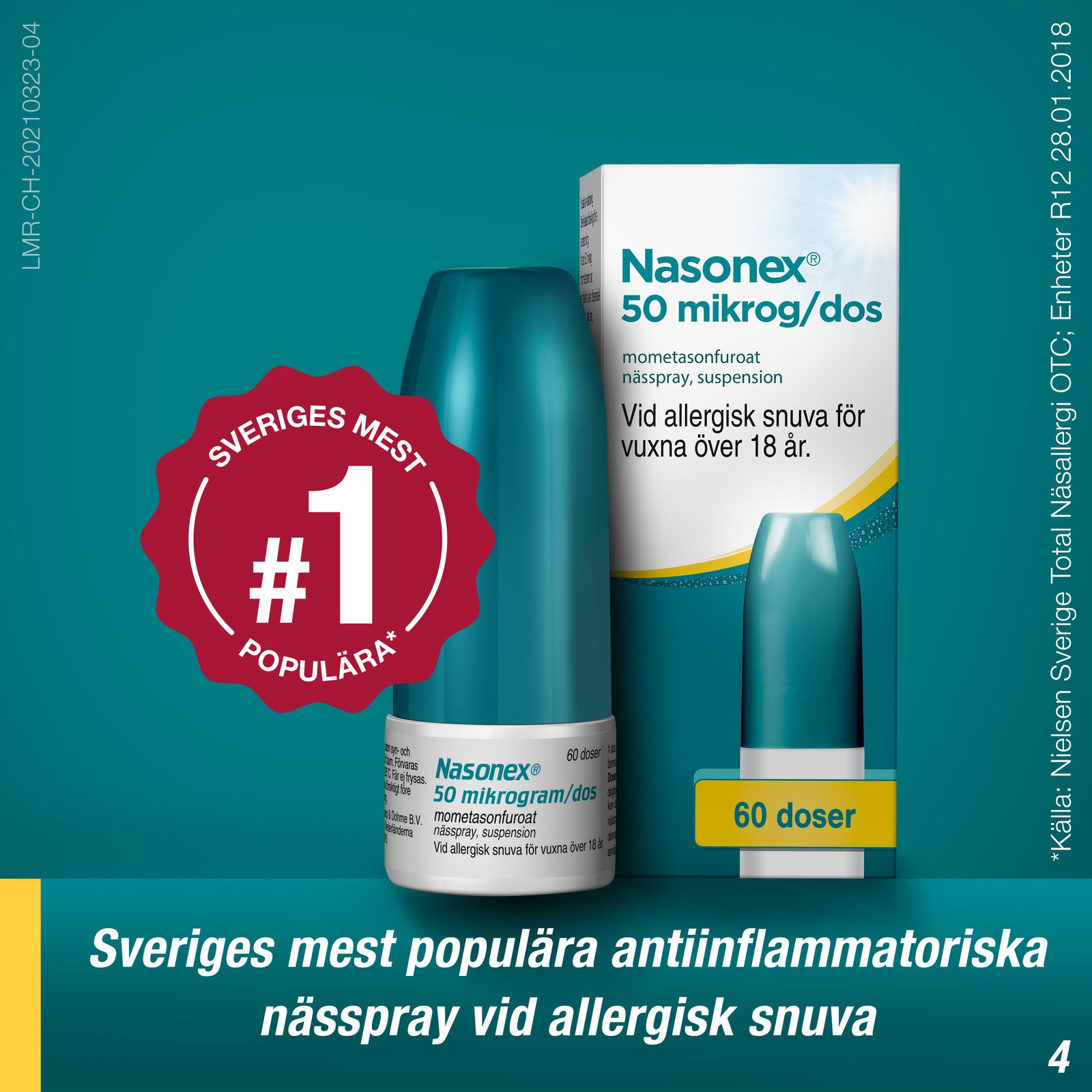 Nasonex Nässpray Suspension 50 µg/dos 60 doser
