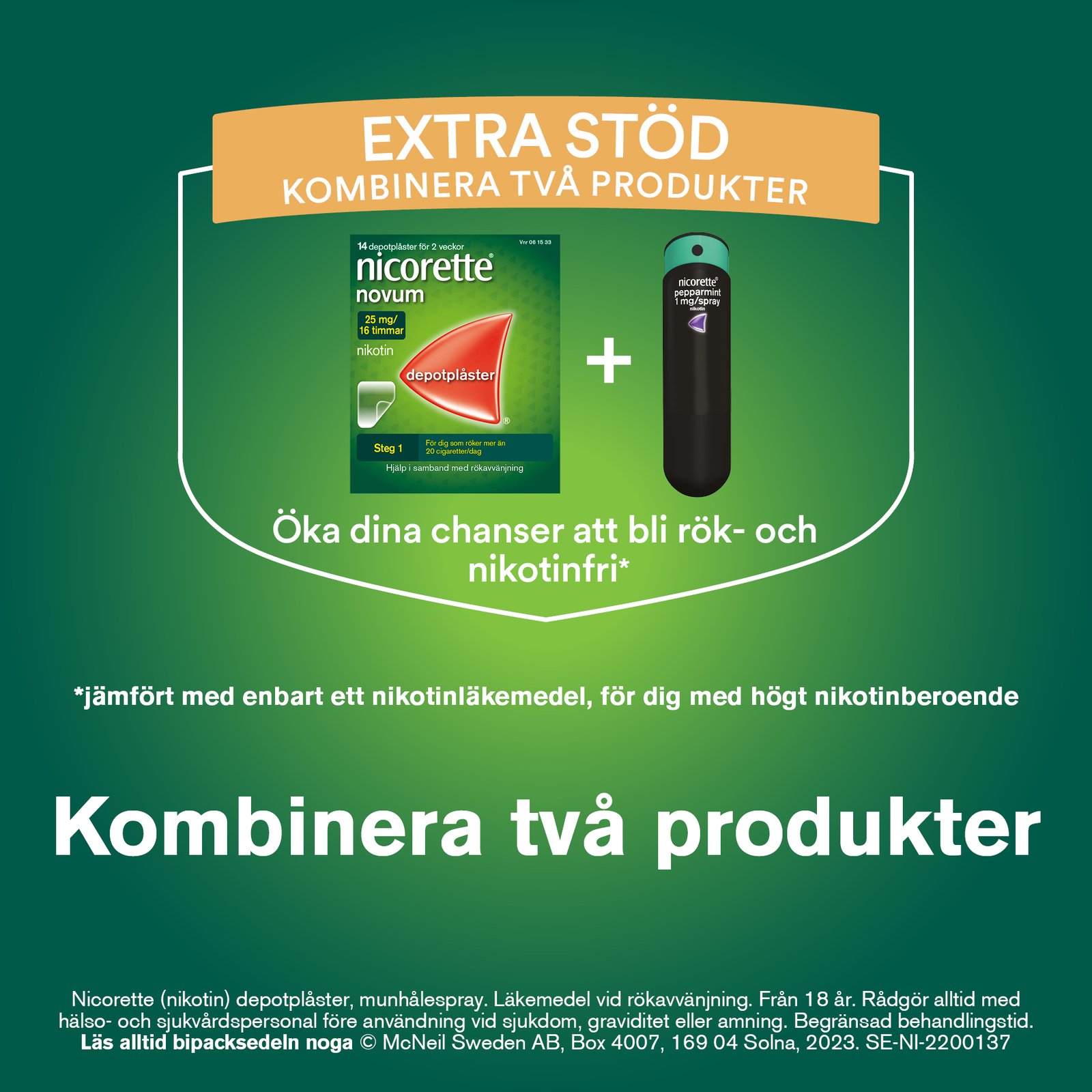 Nicorette Pepparmint Komprimerad Sugtablett 2 mg 4 x 20 st