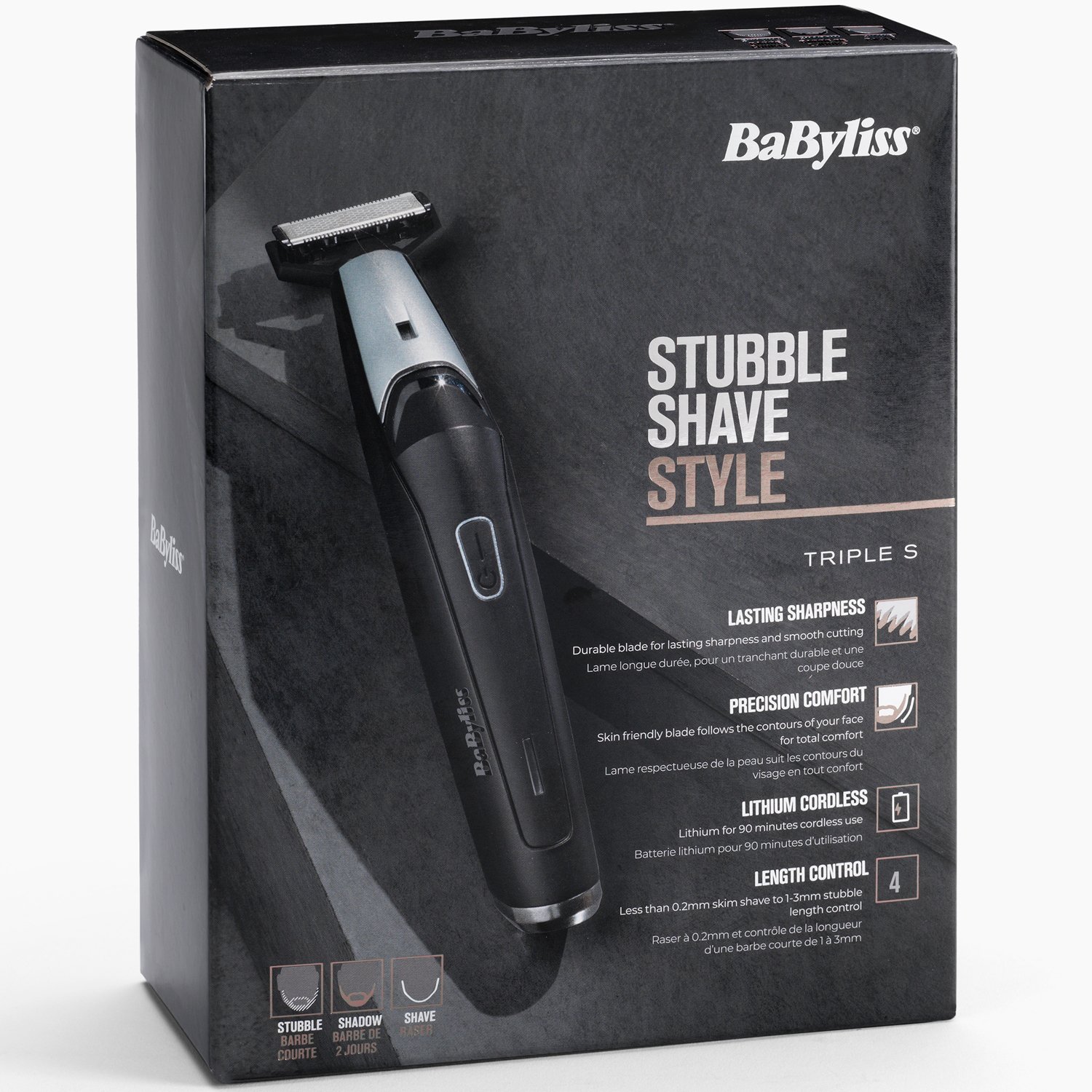 BaByliss Skäggtrimmer Triple S T880E 1 st