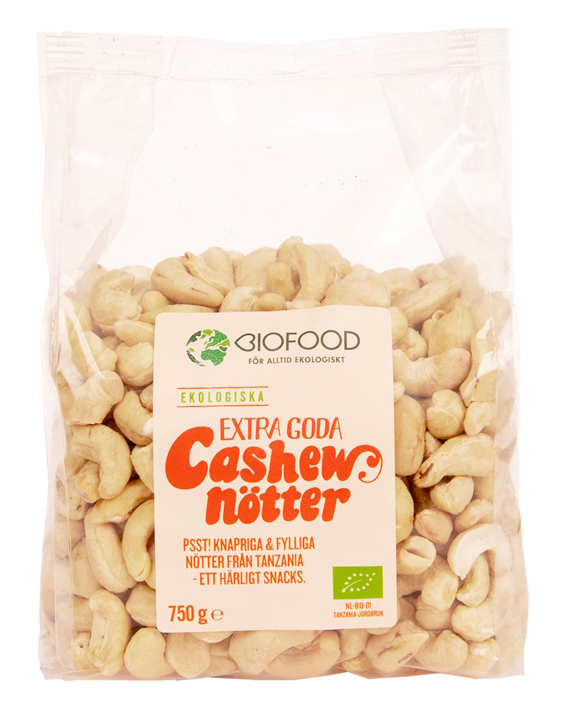Biofood Cashewnötter Extra Goda 750 g