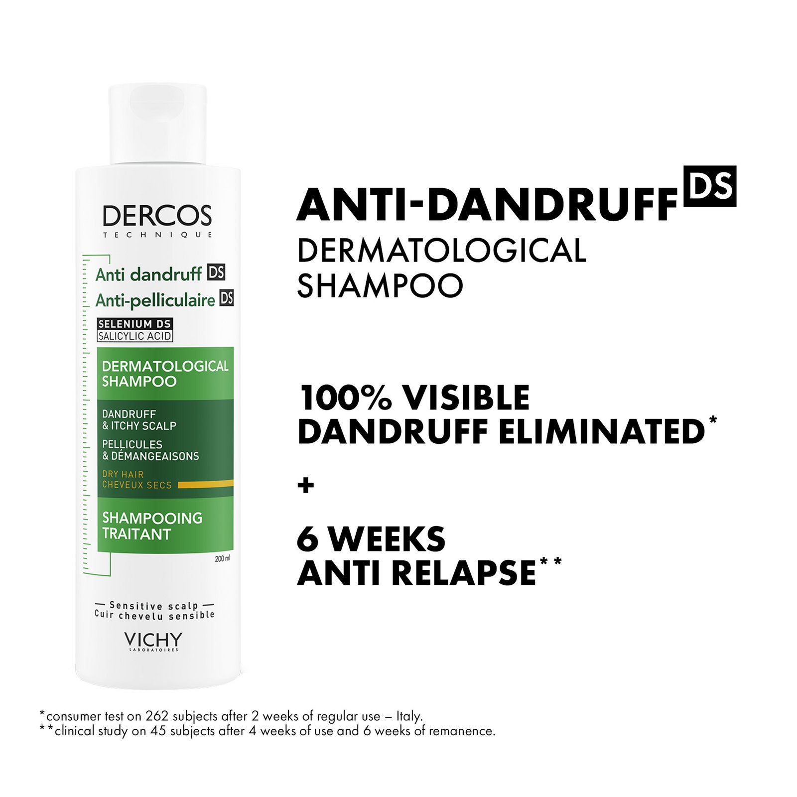 Vichy Dercos Anti-Dandruff Shampoo Dry Hair 200 ml