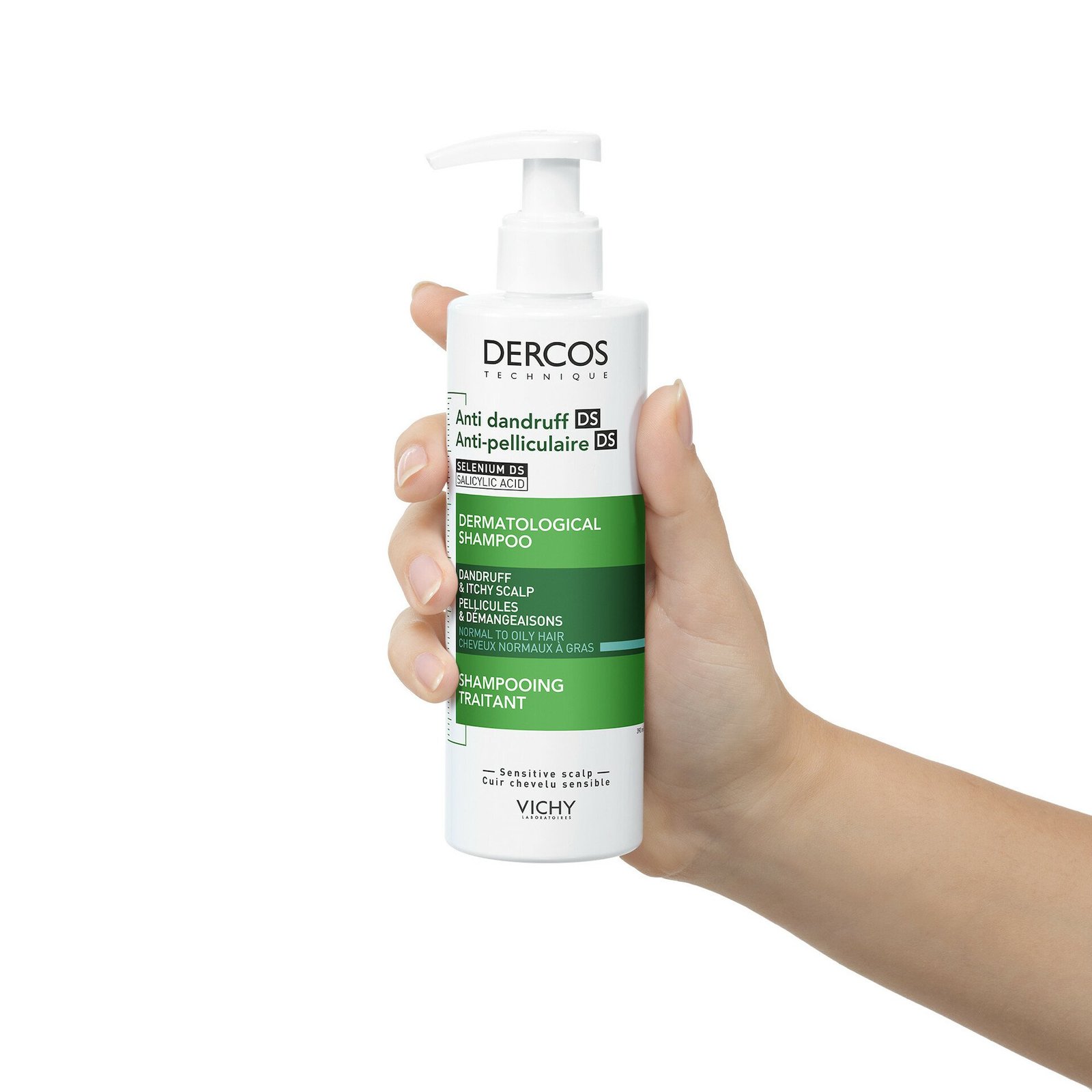 Dercos Technique Anti-Dandruff Shampoo for Normal and Oily Hair 390ml