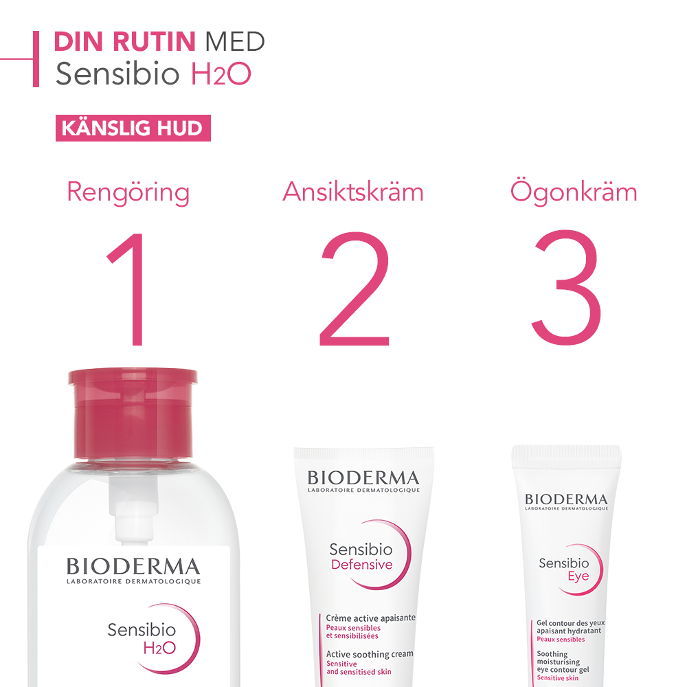 Bioderma Sensibio H2O med pump 500 ml