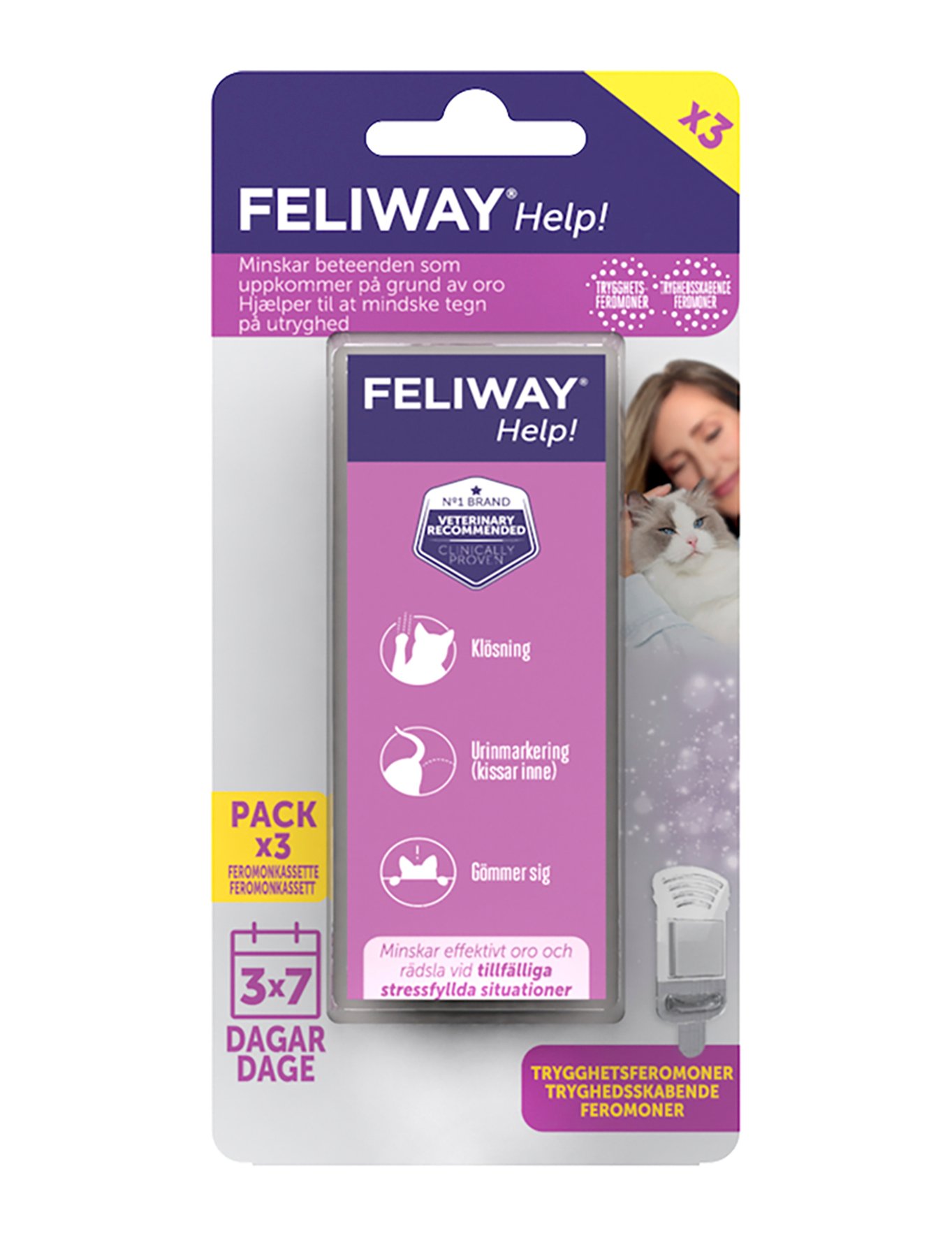 Feliway Help Doftgivare Refill 3-pack