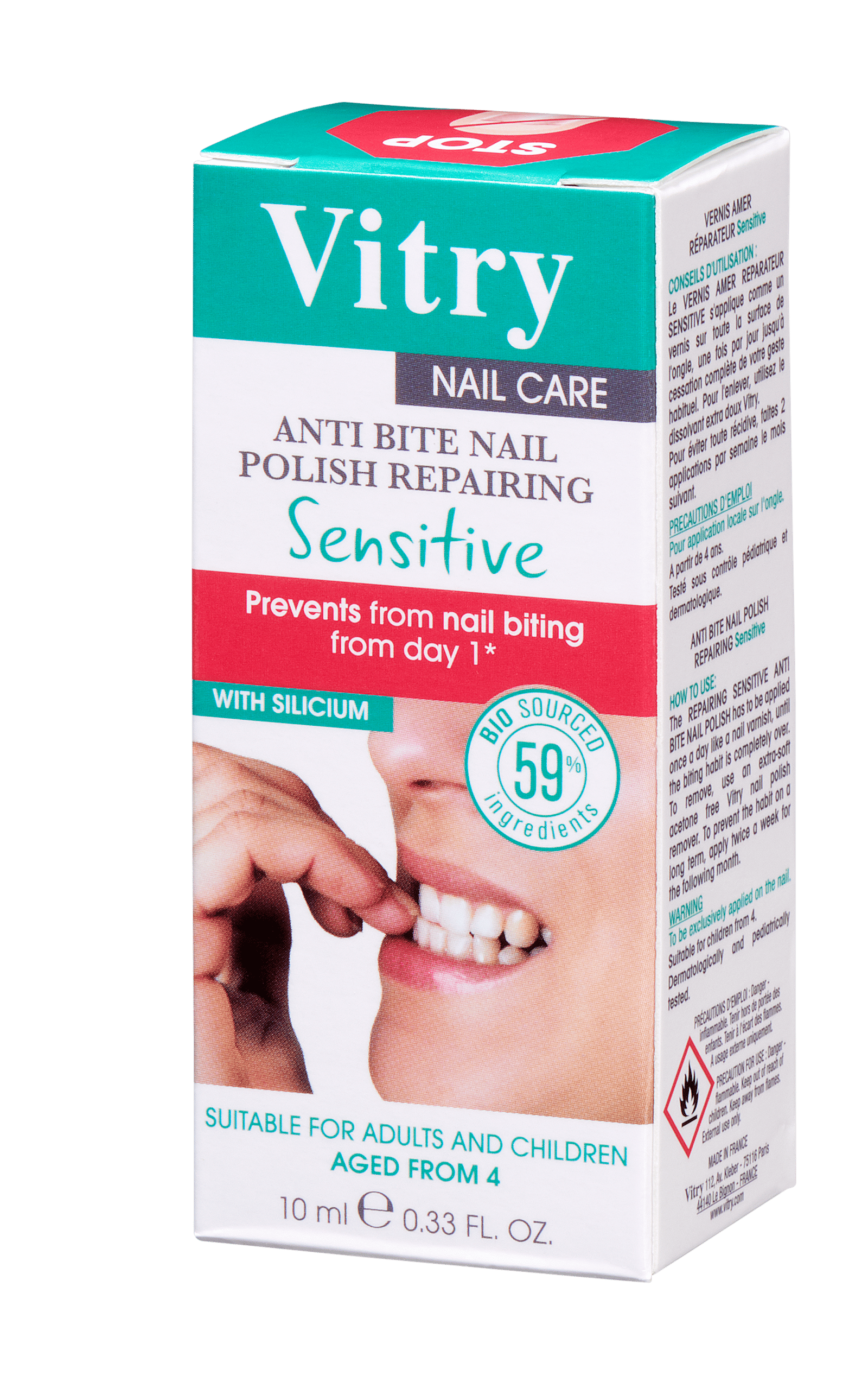 Vitry Anti Bite Nail Polish Repairing Sensitive 10 ml