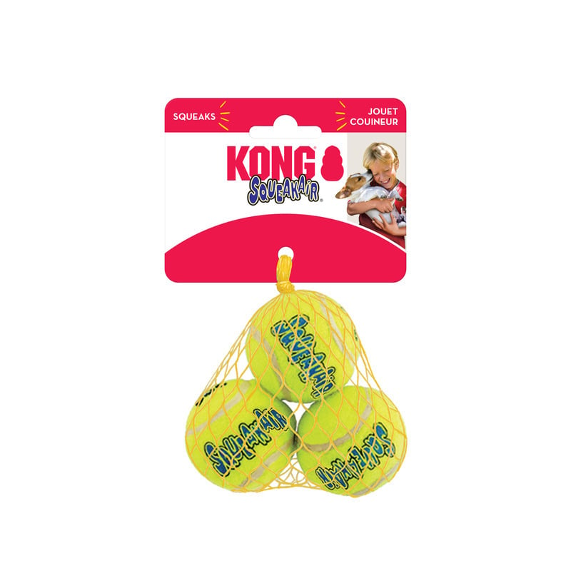Kong Airdog Squeaker Tennisboll S 5cm 3 st