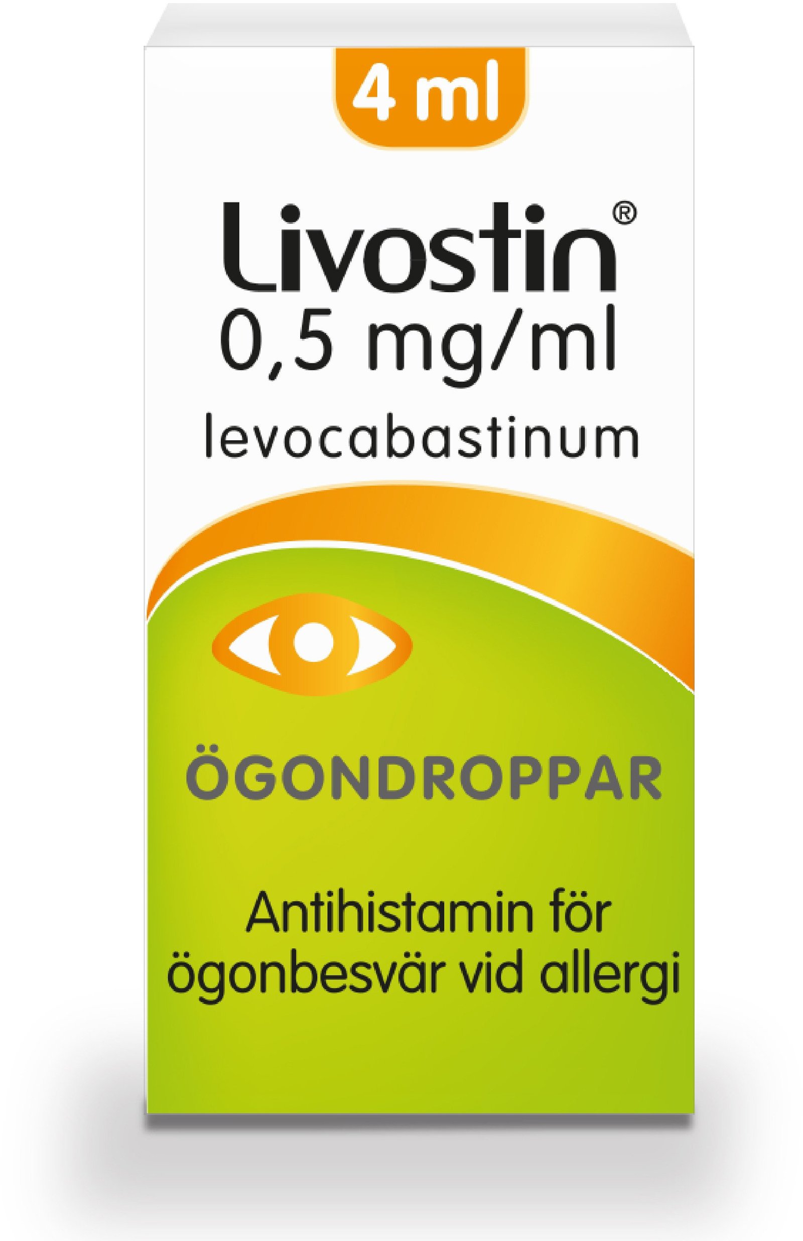 Livostin ögondroppar suspension 0,5mg/ml, 4 ml