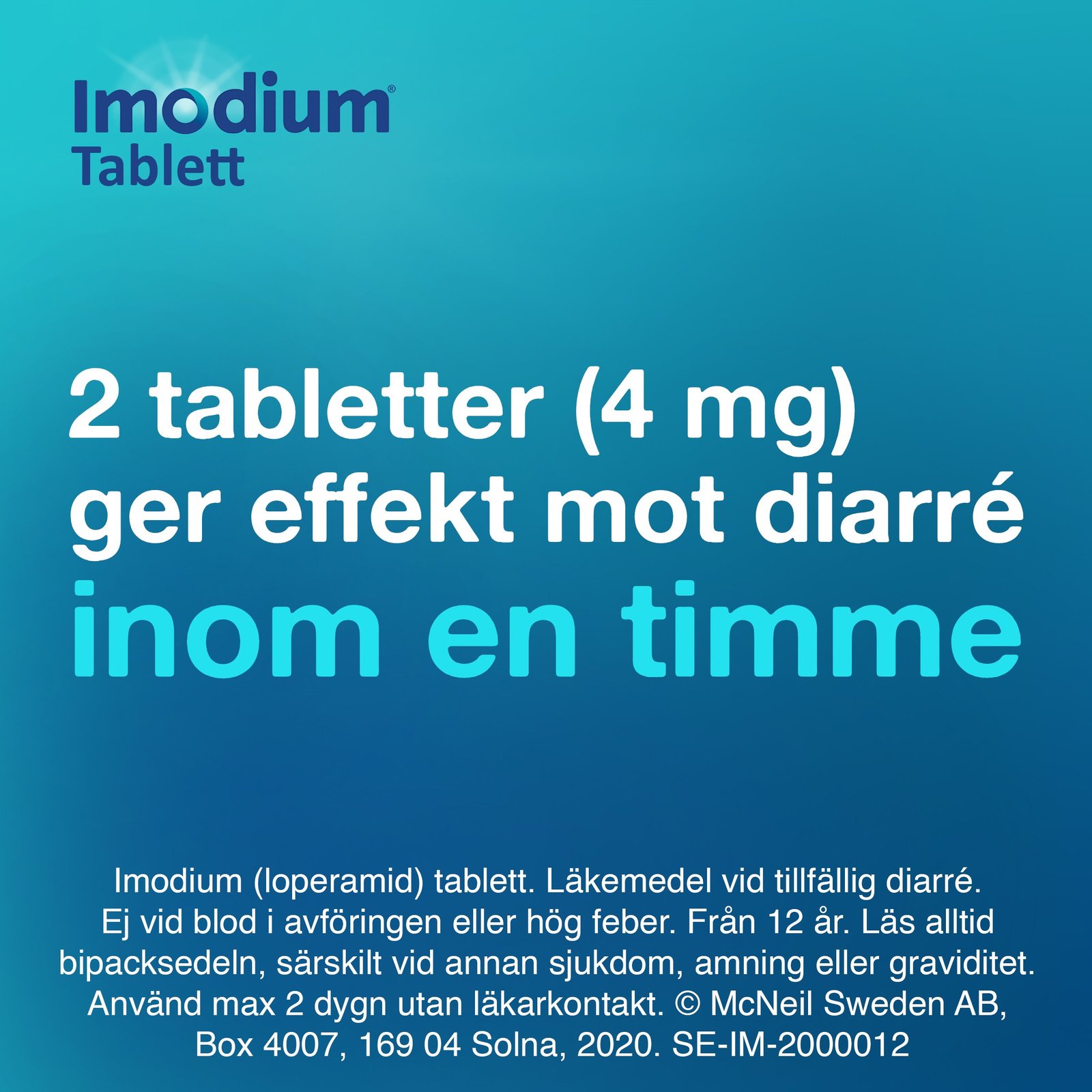 Imodium tabletter 2mg, 16 st