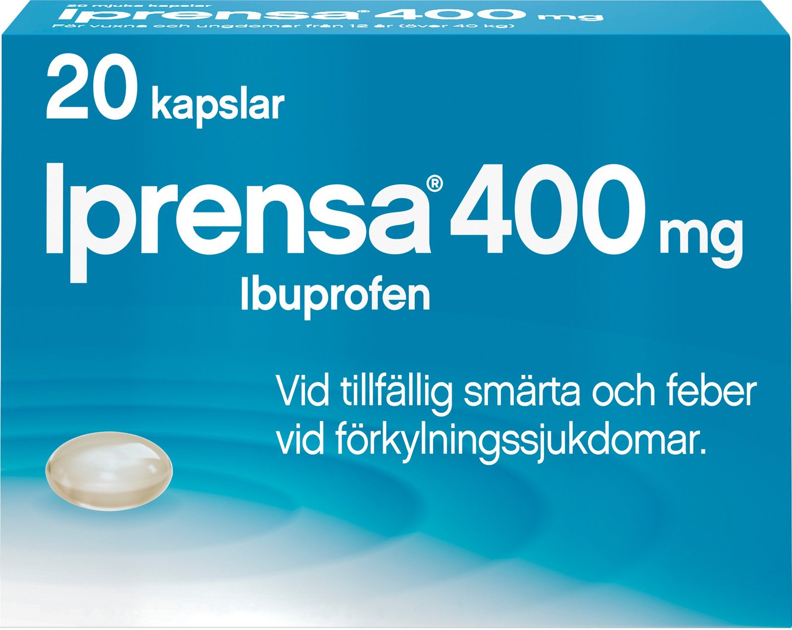 Iprensa 400mg Ibuprofen 20 mjuka kapslar