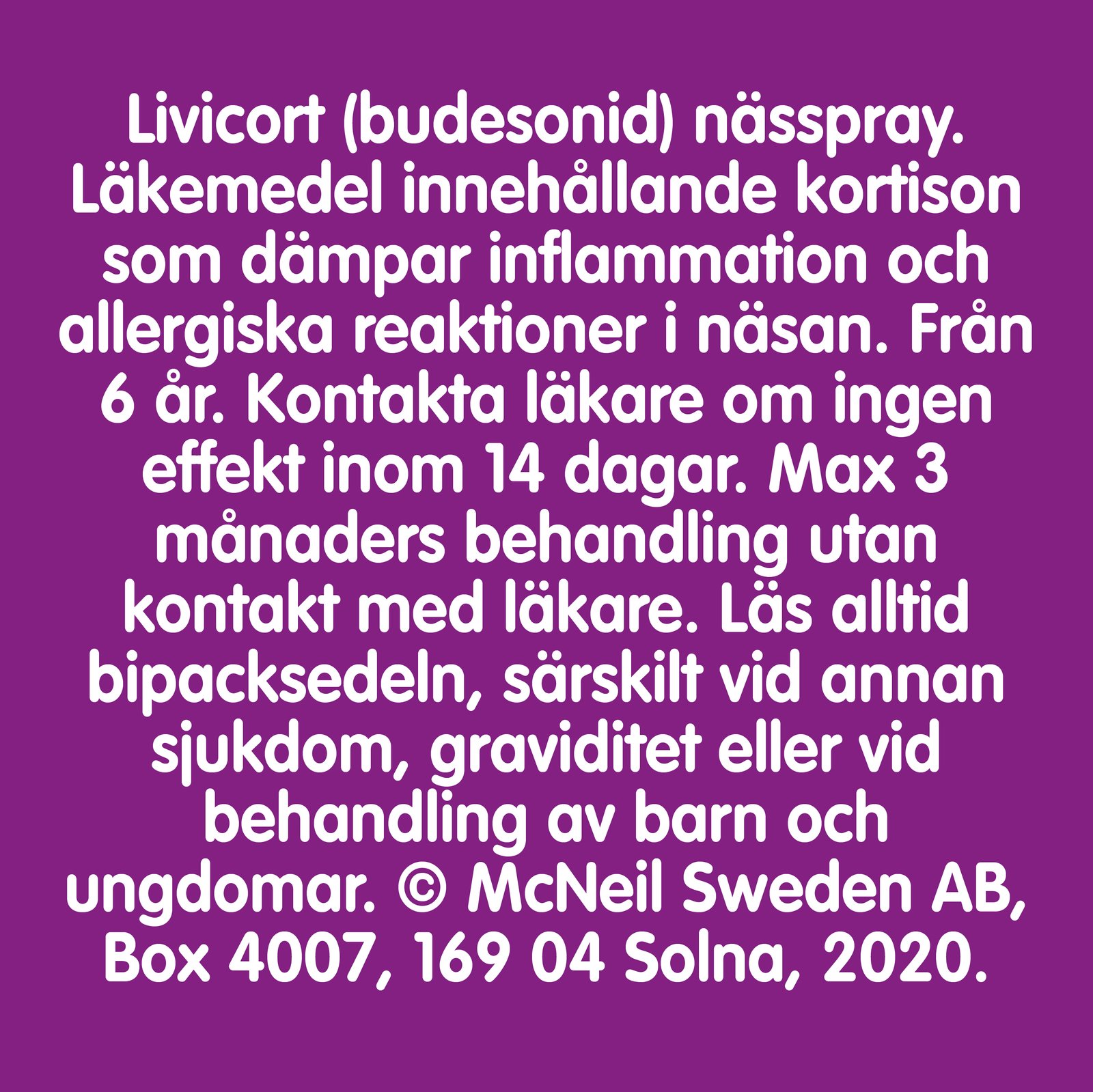 Livicort Nässpray 32 µg/dos 120 doser
