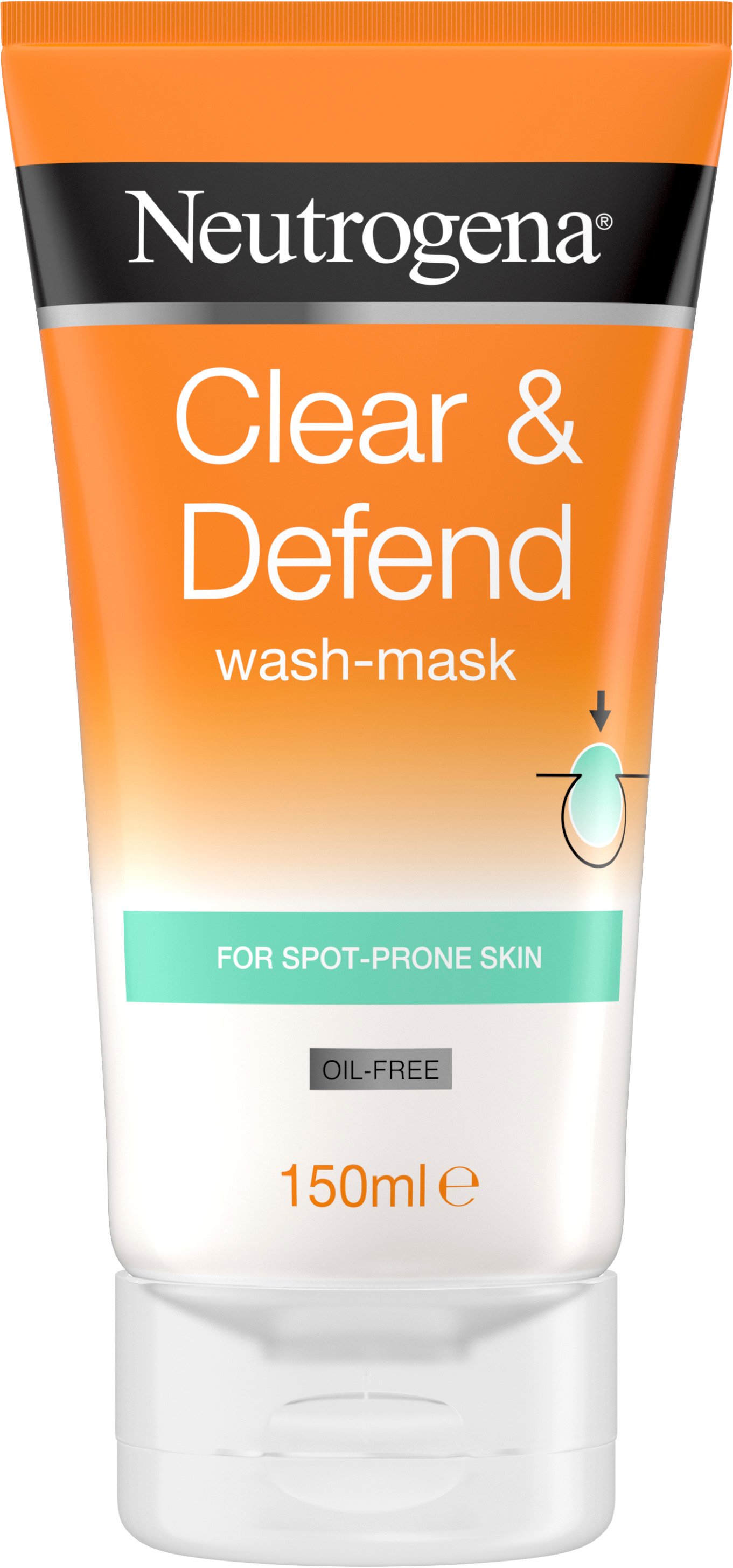 Neutrogena Clear & Defend Wash-Mask 150 ml