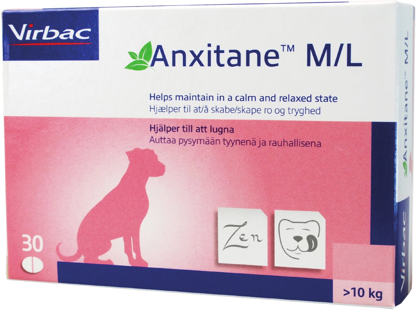 Virbac Anxitane M/L Hund 30 st