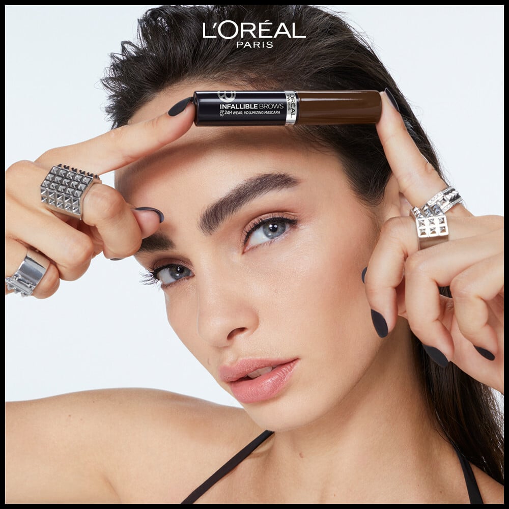 L'Oréal Paris Infaillible Brows 24H Volumizing Eyebrow Mascara 1.0 Ebony 5 ml