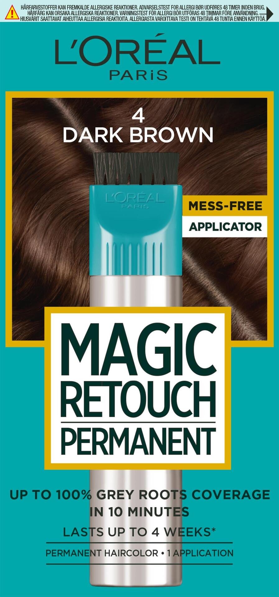 L'Oreal Paris Magic Retouch Permanent 4 Dark Brown