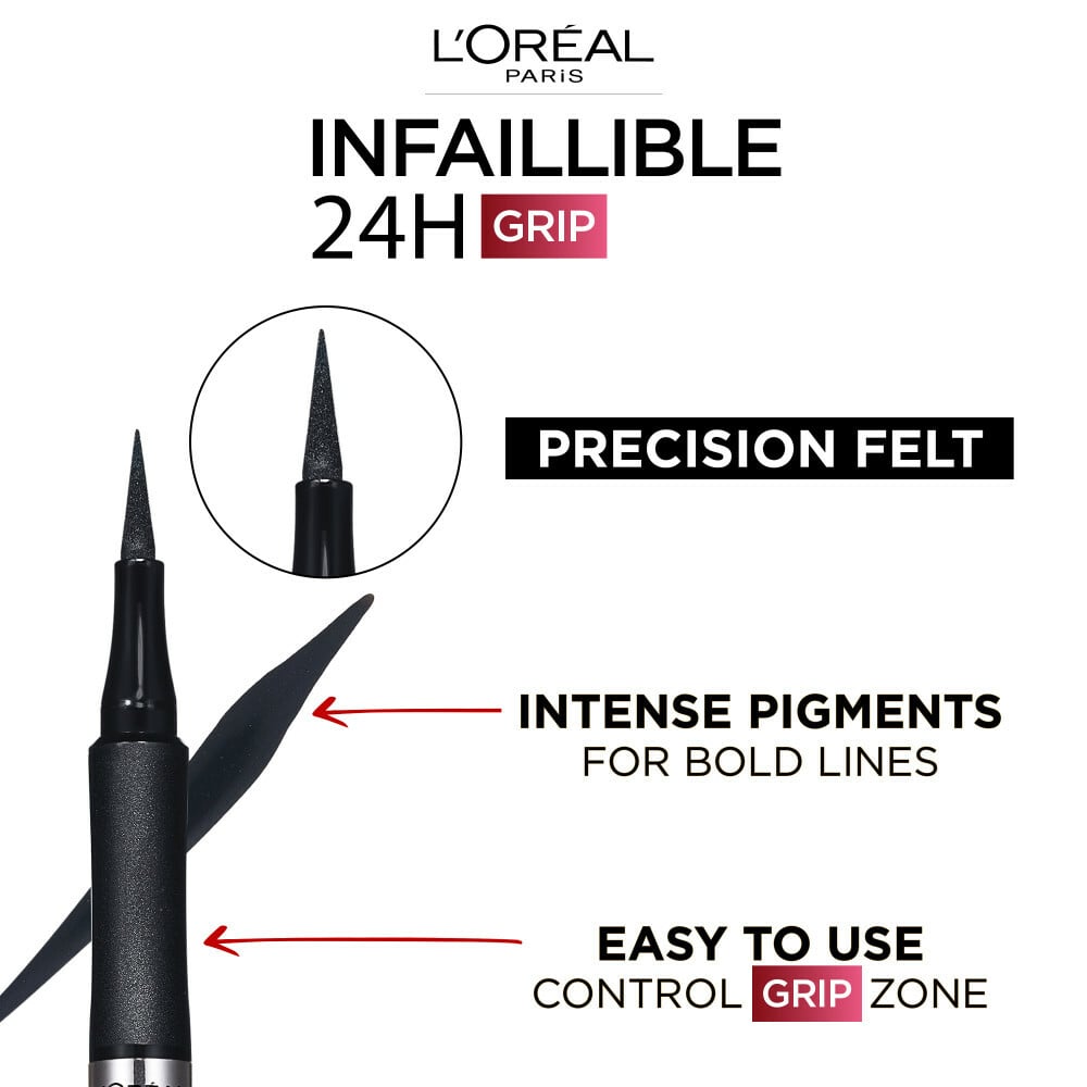 L'Oréal Paris Infaillible Grip 24H Precision Felt Eyeliner 02 Brown 1g