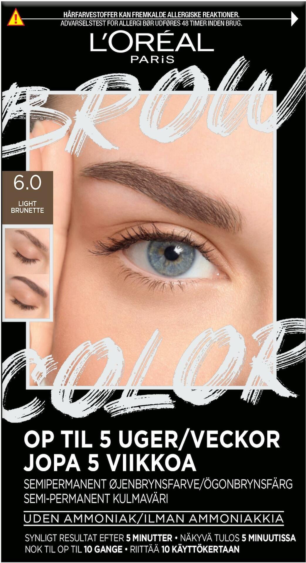 L'Oréal Paris Brow Color Kit 6.0 Light Brunette 30 ml