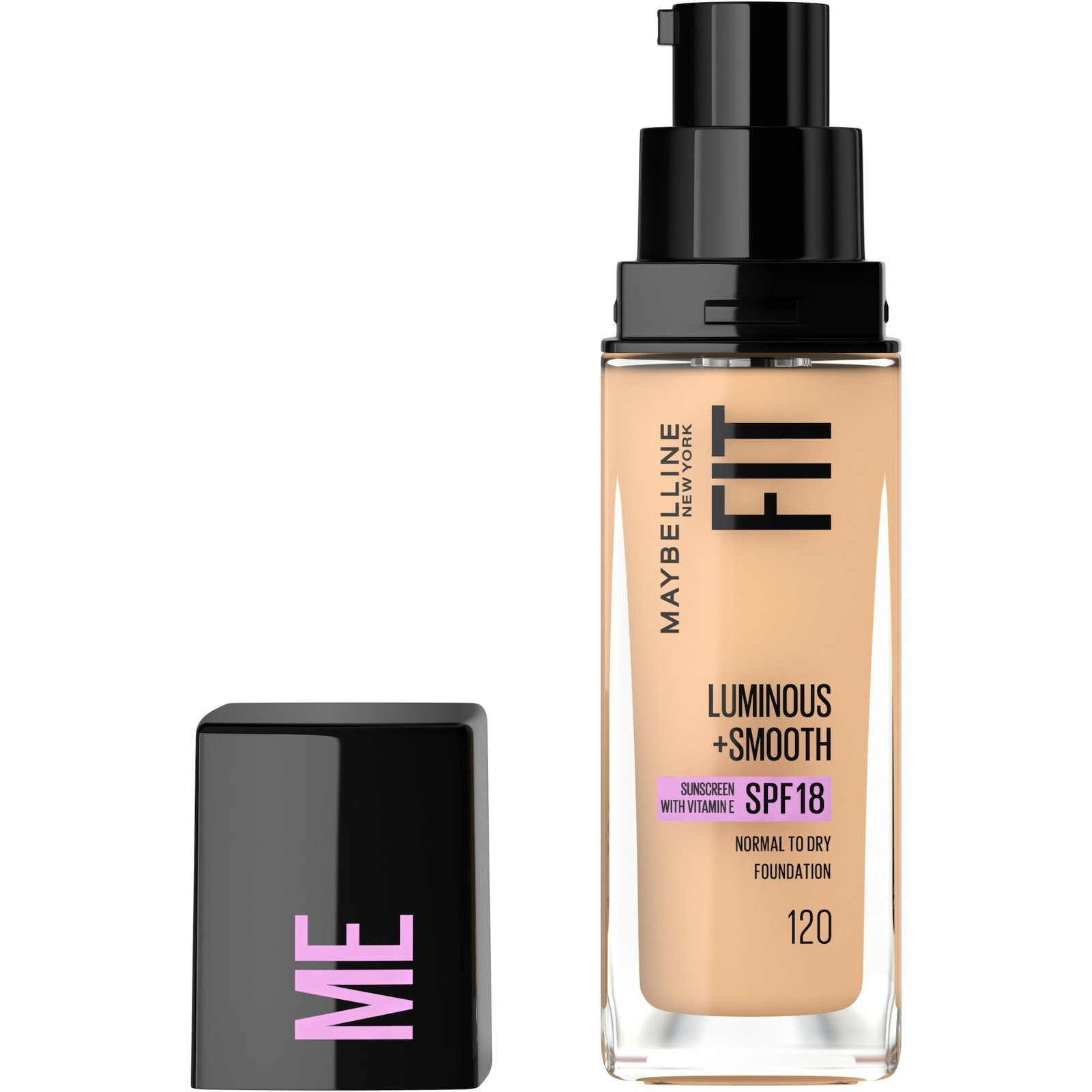 Maybelline New York Fit Me Luminous + Smooth Foundation 120 Classic Ivory