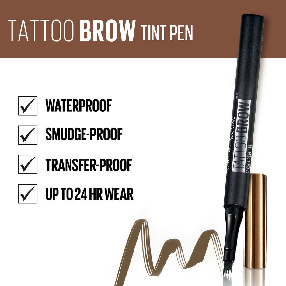 Maybelline New York Tattoo Brow Micro-Pen Tint 120 Medium Brown