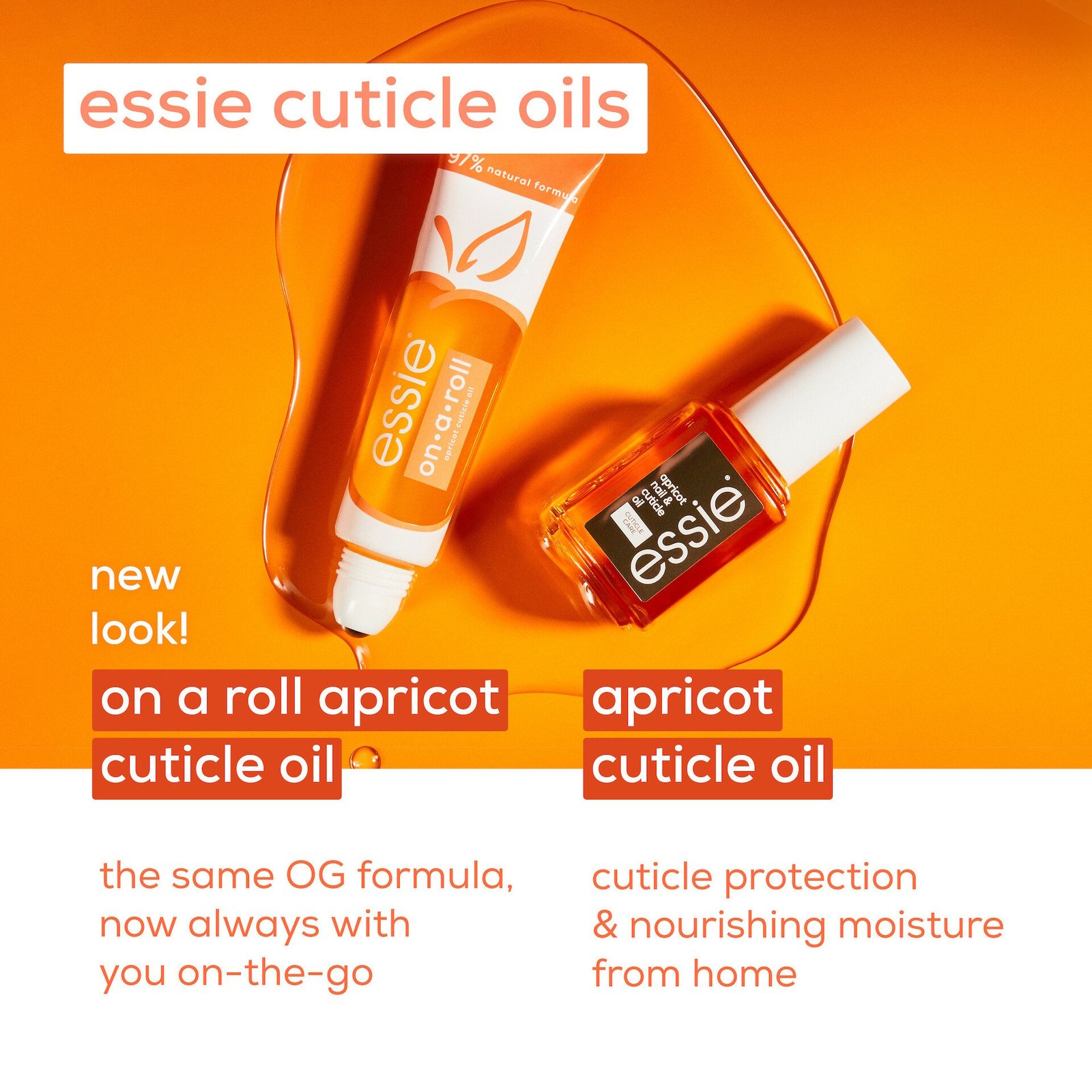 essie On-A-Roll Apricot Cuticle Oil 13,5 ml