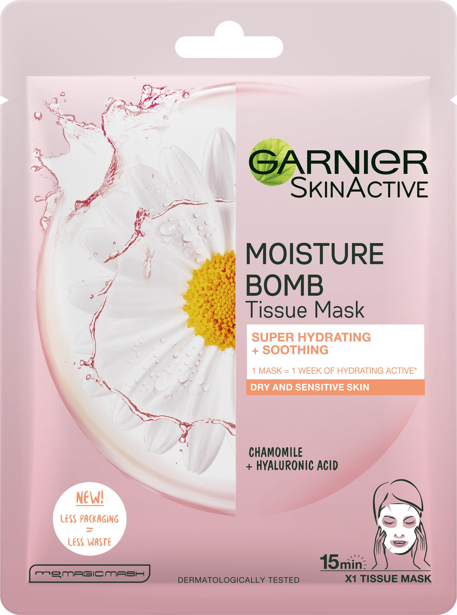 Garnier Skin Active Tissue Mask (Pink) 1 st