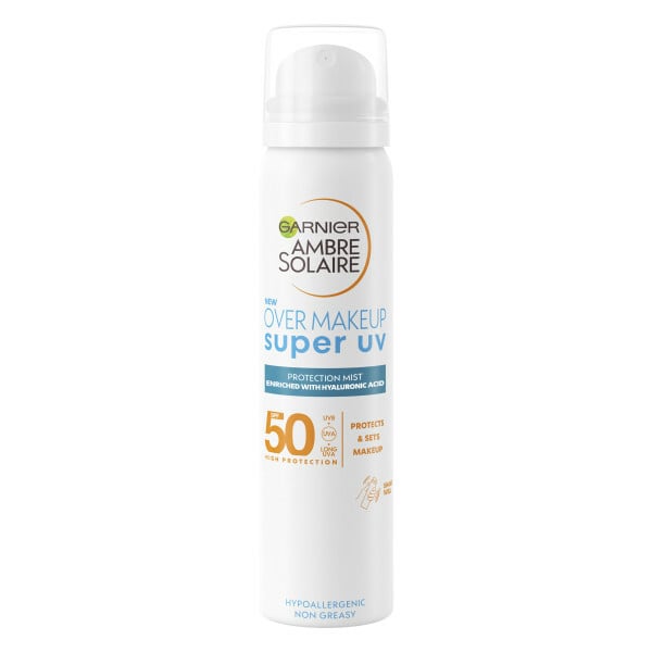 Garnier Ambre Solaire Super UV Over Makeup Protection Mist Hyaluronic Acid SPF50+ 50 ml