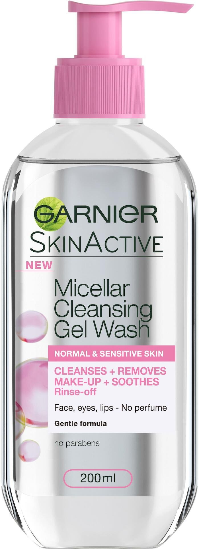 Garnier SkinActive Micellar Cleansing Gel Wash Normal & Sensitive skin 200 ml