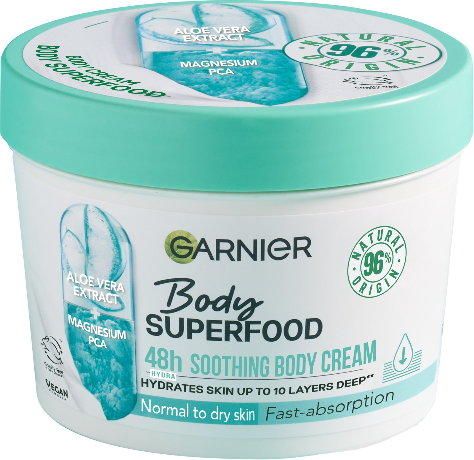 Garnier Body Superfood 48h Soothing Body Cream 380 ml