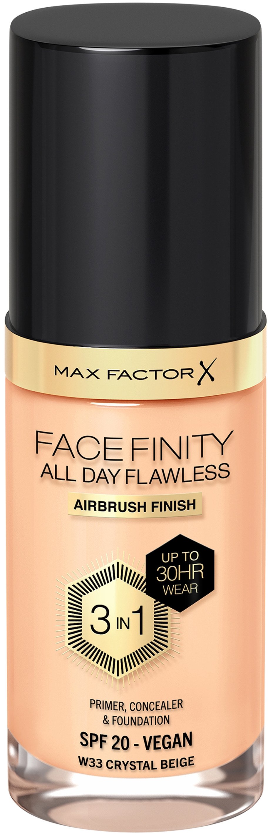 Max Factor Face Finity All Day Flawless 3in1 Foundation 033 Crystal Beige 30 ml
