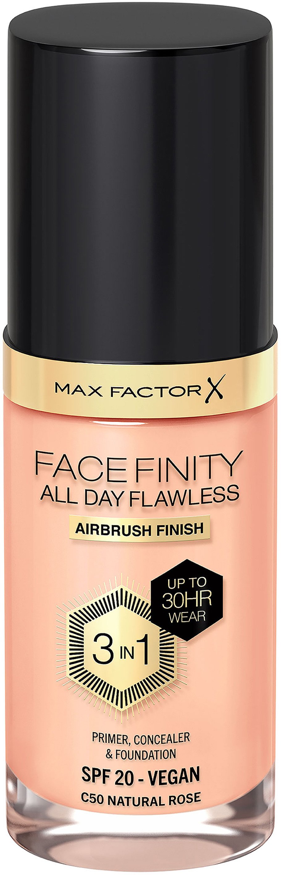 Max Factor Face Finity All Day Flawless 3in1 Foundation 050 Natural Rose 30 ml