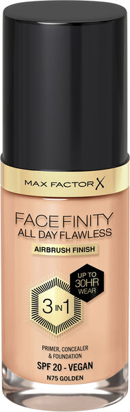 Max Factor Face Finity All Day Flawless 3in1 Foundation 075 Golden 30 ml