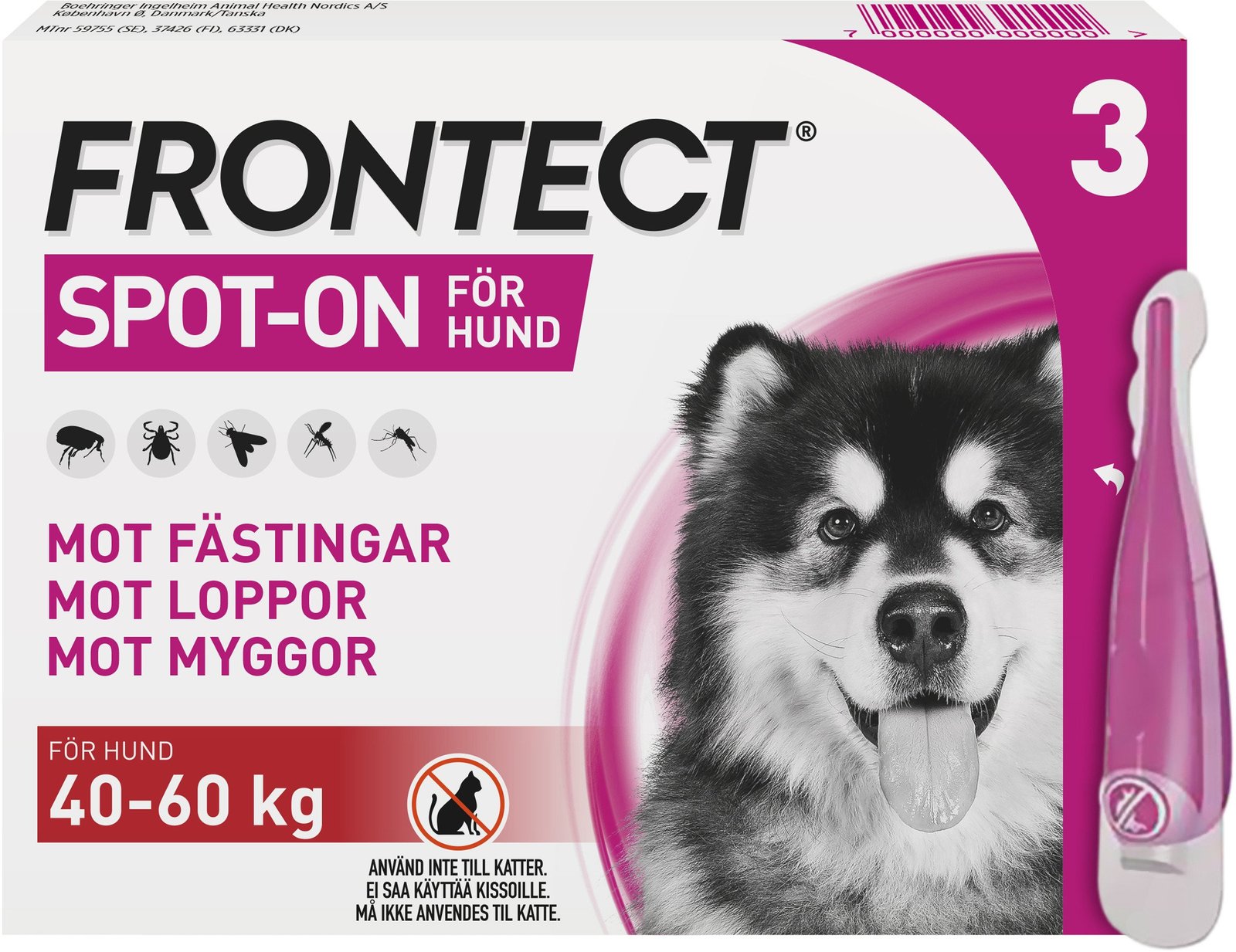 FRONTECT Spot-On Hund 40-60 kg 6 ml x 3 st