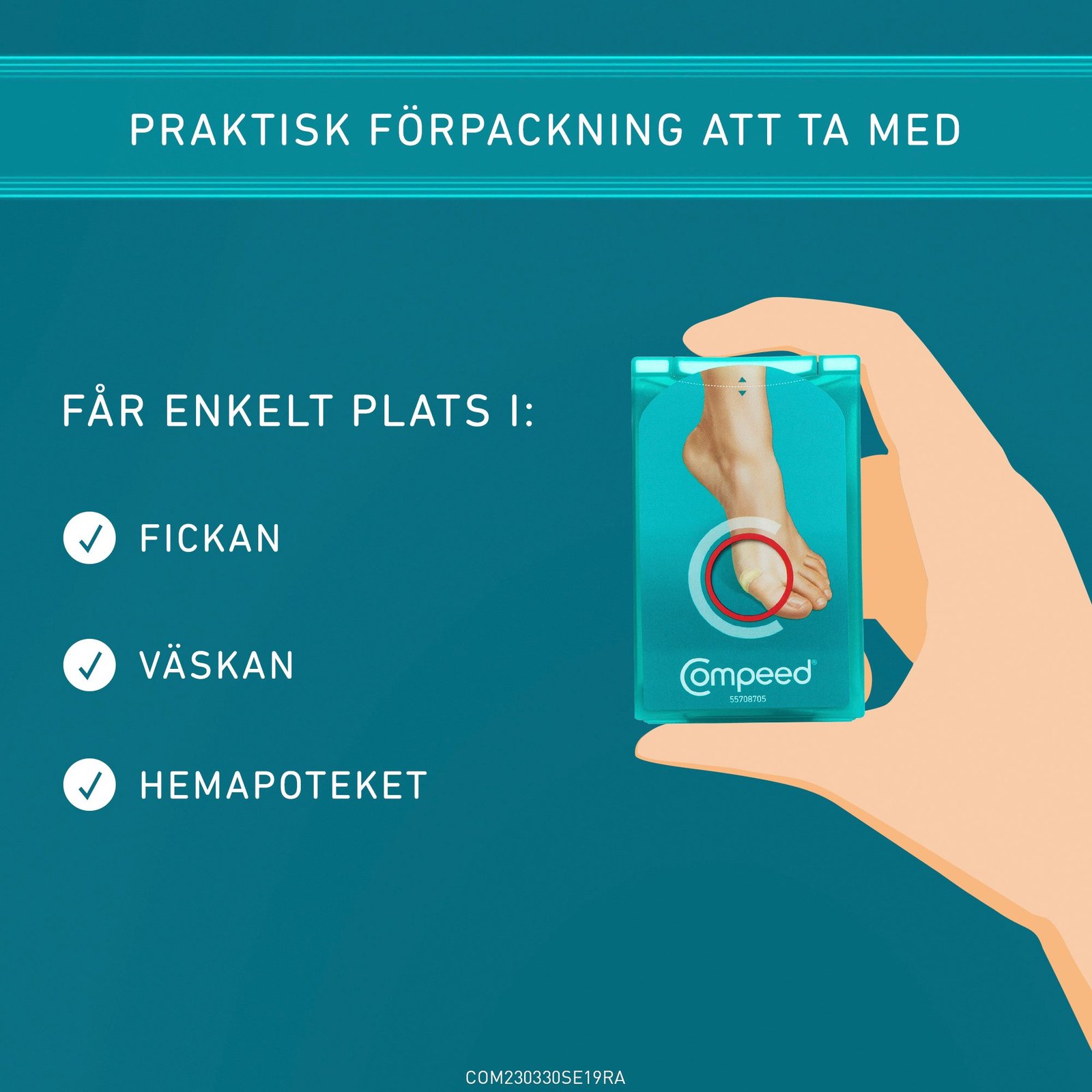 Compeed Skavsårsplåster Small 6 st