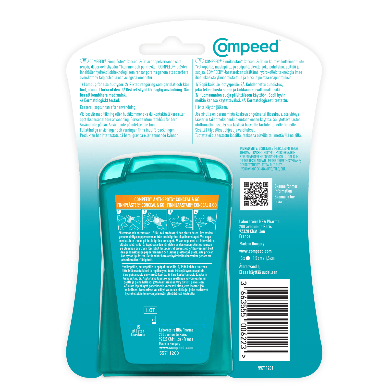 Compeed Anti-Spots Conceal & Go Finnplåster 15 st