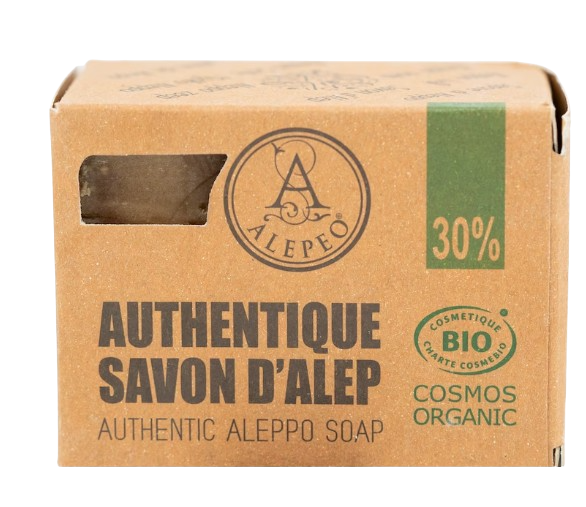 Alepeo Aleppotvål 30% Lagerbärsolja 200 g