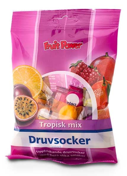 Fruitpower Druvsocker tropisk mix 75 g