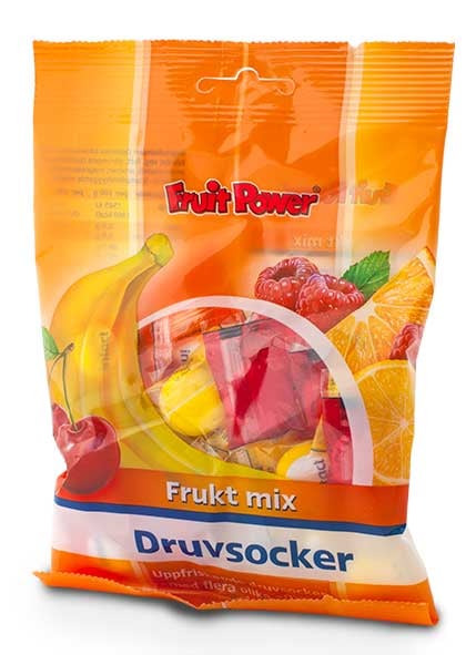 Fruitpower Druvsocker frukt mix 75 g