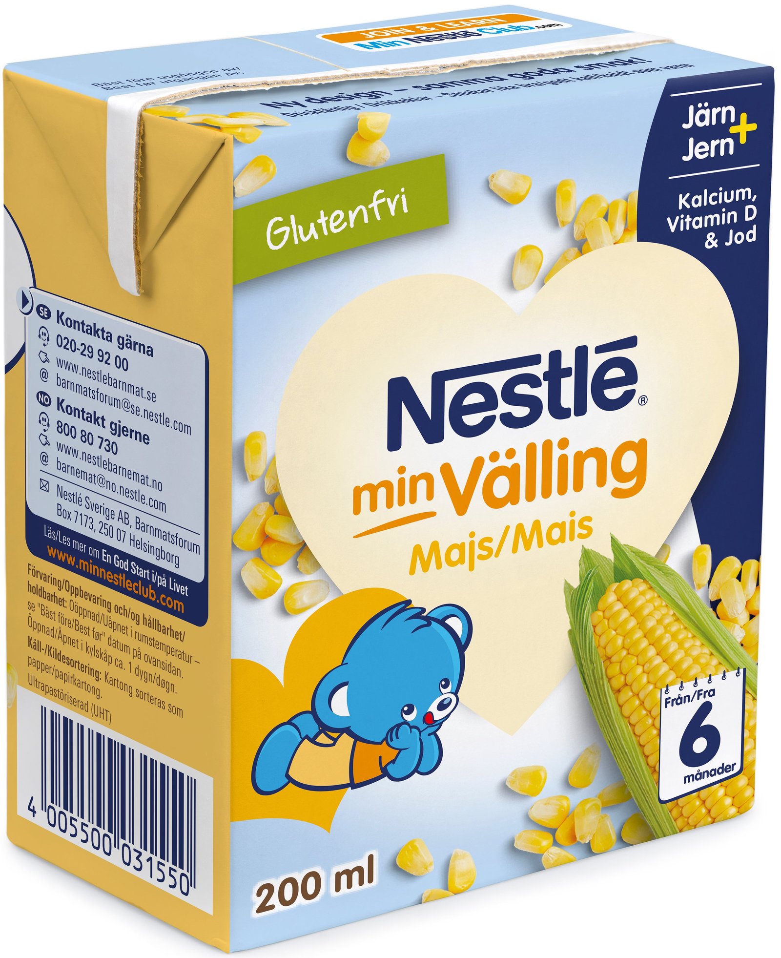 Nestlé Majsvälling drickfärdig 6 månader 200 ml