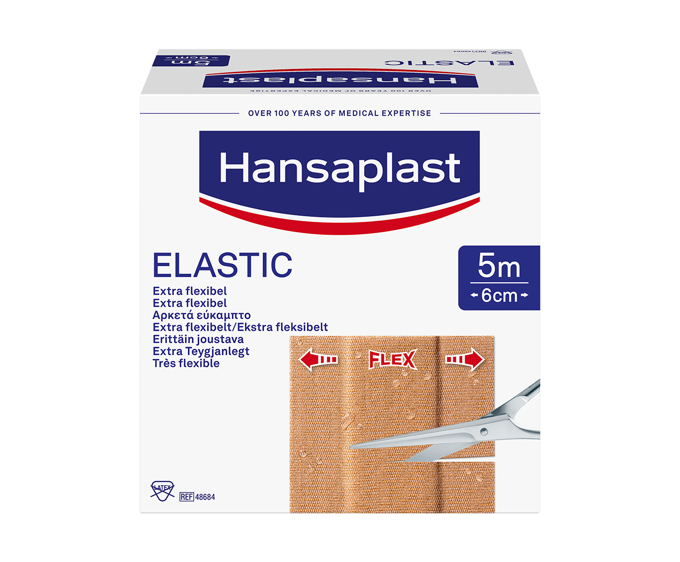 Hansaplast Elastic Big Pack 5m x 6cm 1 st