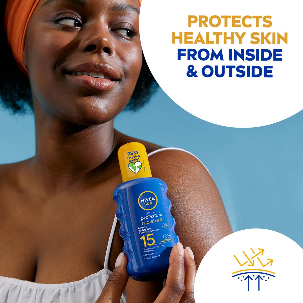 NIVEA SUN Protect & Moisture SPF15 Sun Spray 200 ml
